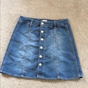 Denim mini skirt